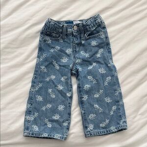 Old Navy Kids Floral Blue Jeans